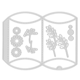 JOCXZI Gift Box Die- Flower Leaf Envelope Die for Kids Crafts Gift Valentine's Day Gift Tags Birthday Christmas Gifts Metal Cards DIY Crafts