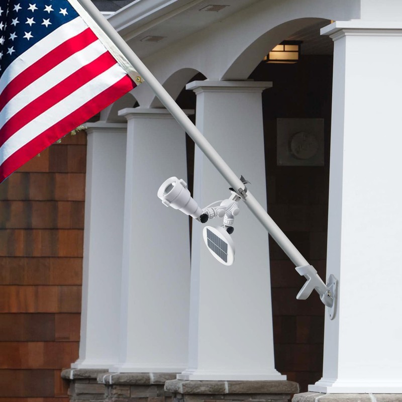 Solar Flag Pole Light, Flagpole Light Solar Powered, Super Bright