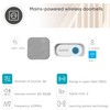 LED Wireless Doorbell IP55 230 V, 150 m, 36 Melodies,