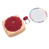 Pin Cushion Kit Cute Pumpkin Shape Pin Cushion Wooden Base
