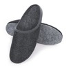 HEYO Felt Mules, Warm Lightweight Slippers for Men and Women,