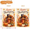 Happy Thanksgiving Turkey House Flag for Outside 28x40 Inch