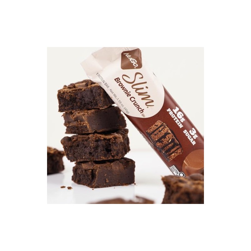 NuGO Slim Brownie Crunch, 1.59-Ounce (Pack of 12)