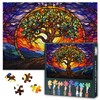 Tree of Life Puzzles for Adults 1000 Pieces Stained Glass
