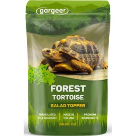 Gargeer 2oz Forest Tortoise Food Supplement, Flower Salad Mix Topper. Supercharge Juveniles & Adults Appetite, Health & Immune System. Complete Diet, Rich with Vitamins, Made in The USA. Enjoy!