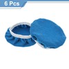 sourcing map 6pcs Car Polisher Bonnet Buffing Pad Micro-Fiber Polishing