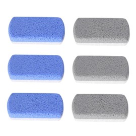 SAFIGLE 6pcs Ergonomic Foot Pumice Stone Glass Scrubbers Dead Skin Exfoliating Stone Pedicure Tool Foot Callus Remover