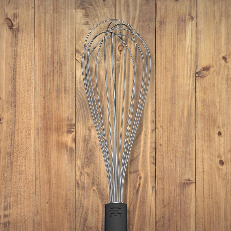Lurch Tango Egg Whisk 30cm, Stainless Steel Silver/Black, 7x7x30 cm