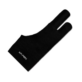 XPPen Professional Artist Glove 2-Fingers Glove for Graphics Drawing Tablet Graphic Monitor Suitable for Right Hand and Left Hand (Size S) Black