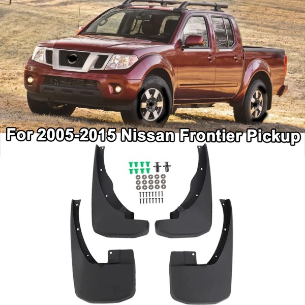 tiokok 4x Mud Flaps Splash Guards Mudguards For Nissan Frontier