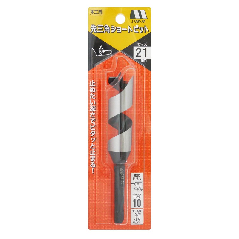 Star-M 5B-210 Triangle Point Short Bit 0.83 in (21 mm)