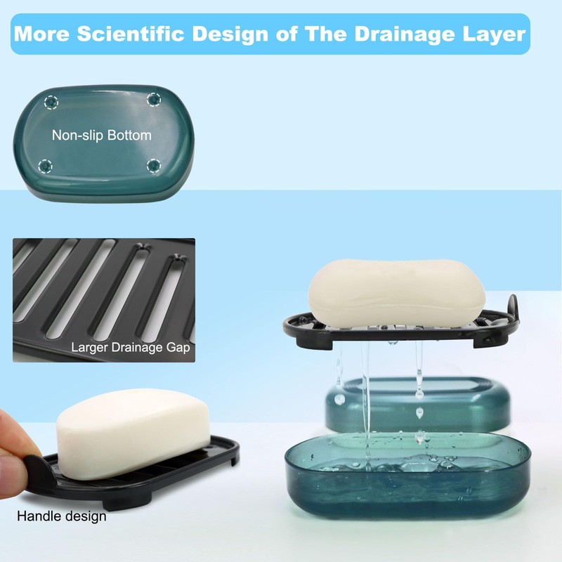 Travel Soap Container, Bar Soap Holder, Portable Soap Case, Soap