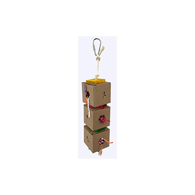 Avian Care Boredom Breaker Triple Foraging Boxes Bird Toy –