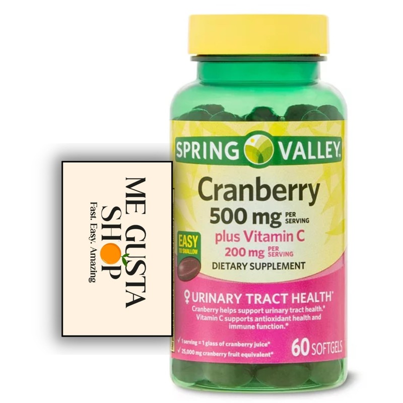 Spring Valley Cranberry 500mg Plus Vitamin C 200 mg per