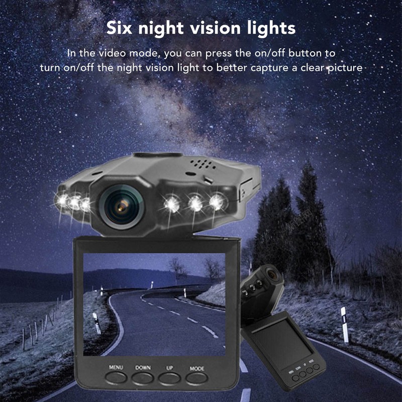 Dash Cam for Car 2.5 Inch IPS Screen 720 Degree