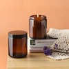 12 Pack, 8 OZ Dark Amber Candle Jars for Making