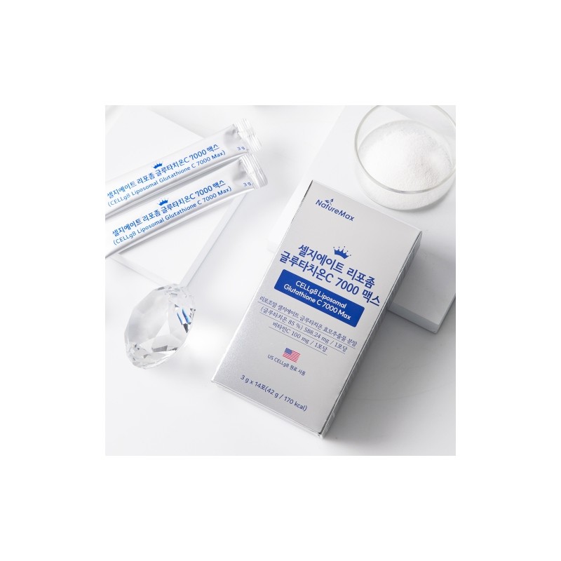 Naturemax Cellgiate Liposomal Glutathione C7000 Max 3g x 14 Sticks