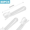 CoguZed 80-Piece Adjustable Plastic Pinch Pleat Curtain Hooks – Ratchet-System