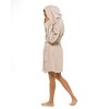 Ladies Dressing Gown Womens Luxury Short Hooded Bathrobe Teen Girls