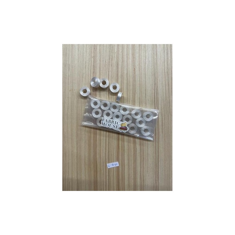 Fabric Mouse Plastic Sided Pre-Wound Bobbins, Size L, for PR