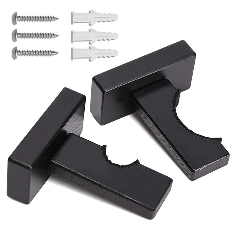 1 Pair Baseball Bat Holders, Wooden Baseball Bat Holder, Horizontal
