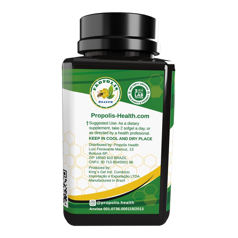Propolis Health Propolis Capsules 1000mg-Daily with Vitamin E Per dose