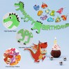 2 Pcs Dinosaur Birthday Decorations, Background Layout Birthday Banner, Dinosaur