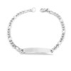 aplusashop ID Figaro Girl's Friendship Bracelet with Engraving in Gold