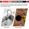 Pressure Washer Sewer Jetter Nozzle, Upgrade 2026 High-Pressure Nozzle Kit