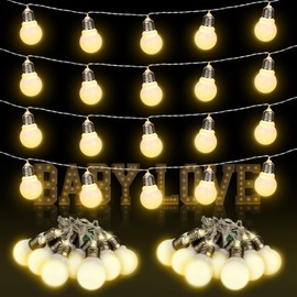 Retisee 4 Pcs Marquee Light String Bulbs13.8 ft Long for Marquee Letters Numbers 3 4 ft Tall Waterproof LED String Light for Indoor Outdoor Wedding Birthday Party Decor