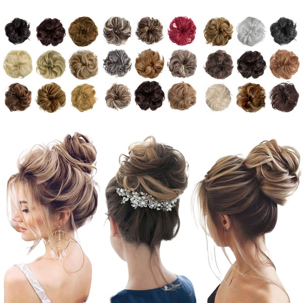 Messy Bun Hair Scrunchie 2PCS Hair Extension Ponytail With Elastic