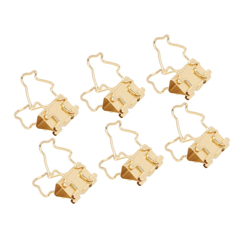 100Pcs Binder Clips Hollow Penguin Shape Sturdy Metal Small Binder