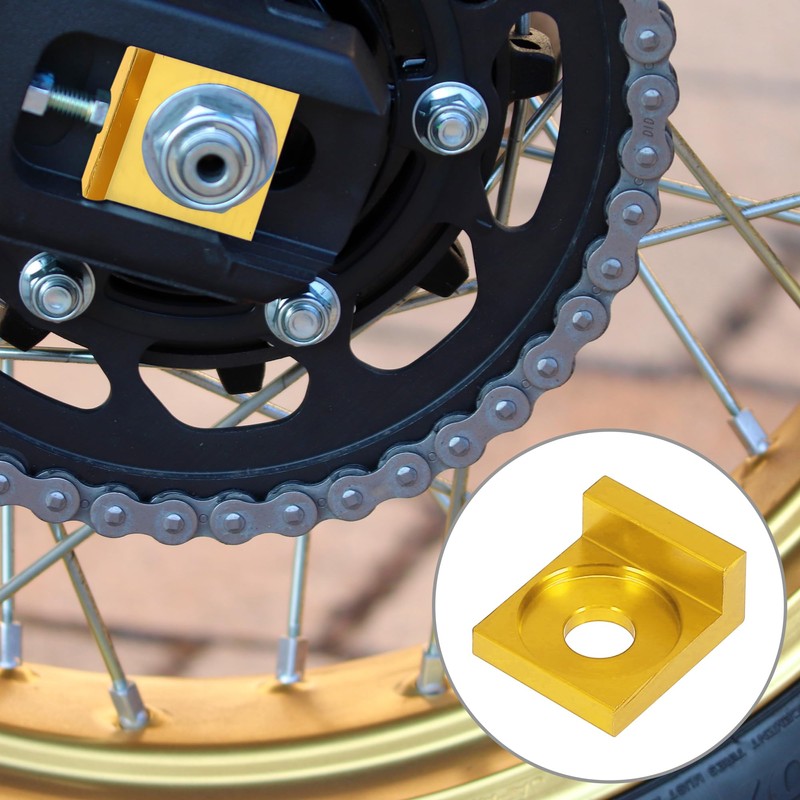 F FIERCE CYCLE 2pcs 12mm Hole Dia Motorcycle Chain Adjuster