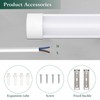 colmeguna 2 Packs 3FT LED Batten Light, Ultra Light Slim