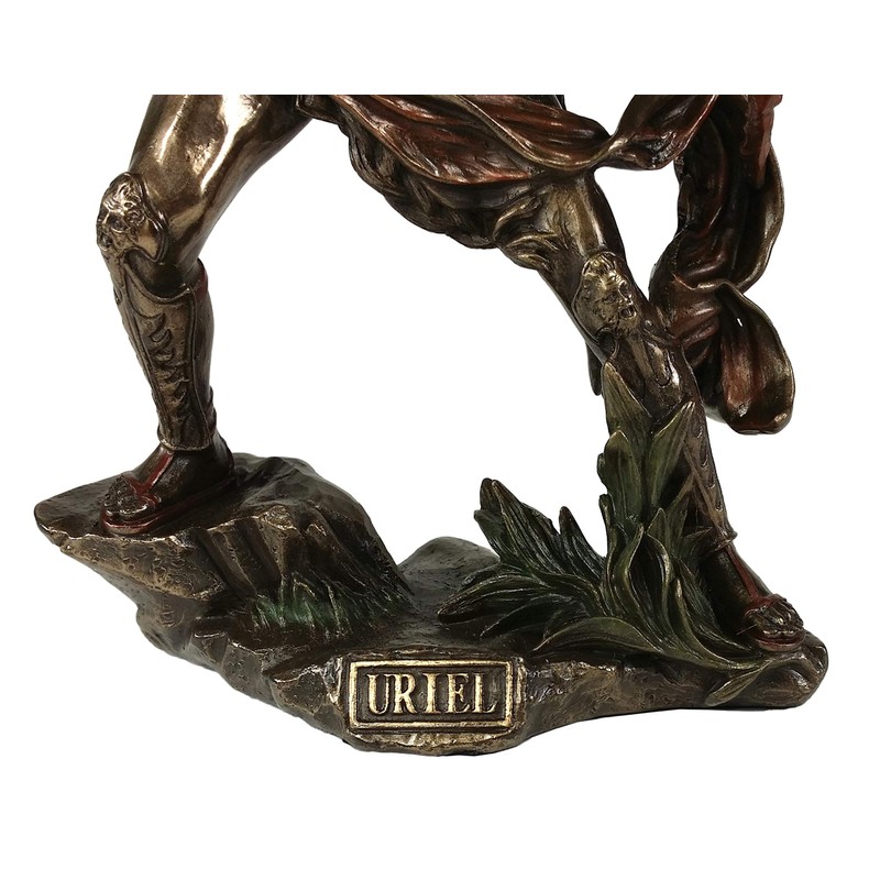 Veronese 9.5 Inch Archangel Saint Uriel with Crossbow Statue Sculpture