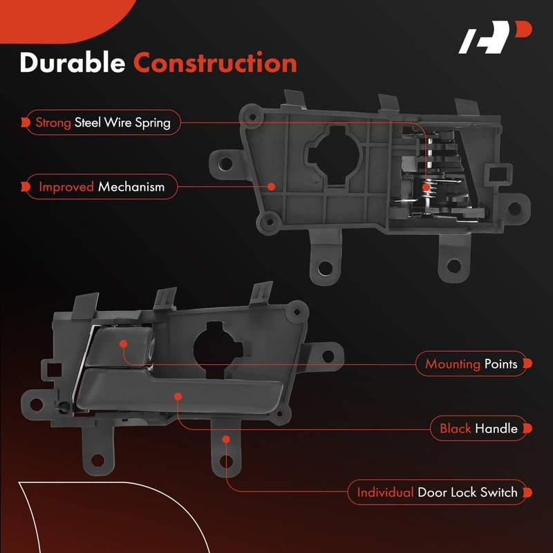 A-Premium Rear Left Driver Side Interior Door Handle Compatible with