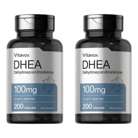 2pc Dhea 100mg | 200 Capsules | Supplement For Men And Women