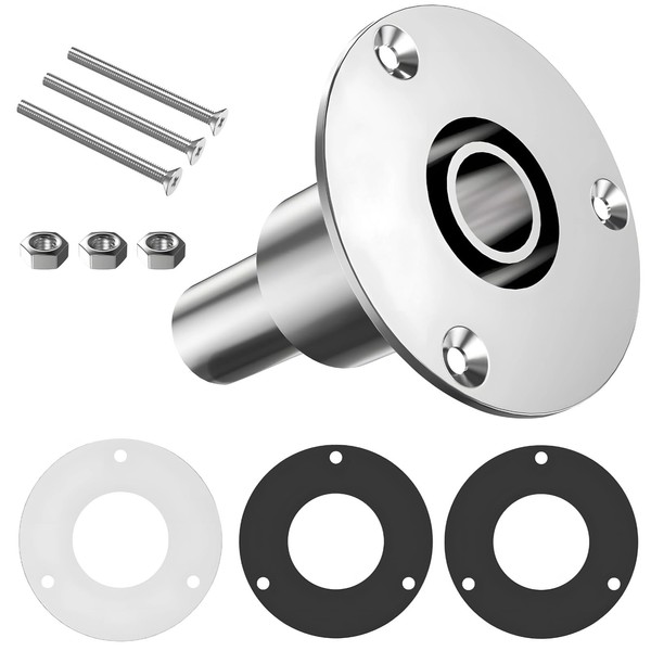 Epicover Marine Grade 316 Stainless Steel Thru-Hull Vent, Boat Deck