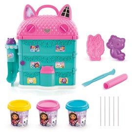 Canal Toys Gabby’s Dollhouse ™ Dough House! Have a cat-Tastic time Sculpting, molding, and Shaping Colorful Dough and Decoration Gabby’s Dough House! Easy Storage and Portability! Ages 4+