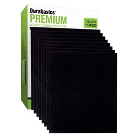 Durabasics Paquete de 8 prefiltros de repuesto para Honeywell HPA200 | Repuesto de prefiltro de carbono para Honeywell Prefilter A, Honeywell Air Filter A, HRF AP1, HRF-A200 y HPA200 Honeywell Filtros