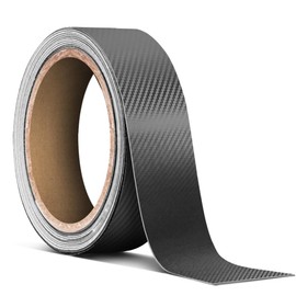 VViViD Dark Grey Carbon Air-Release Adhesive Vinyl Pinstripe Tape Roll (1 Inch x 20ft)