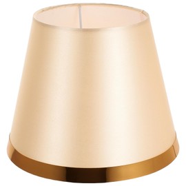 Uonlytech Gold Fabric Lamp Shade Burlap Clip On Chandelier Lamp Shades Linen Lampshade for Table Chandelier Wall Lamp Living Room Bedroom