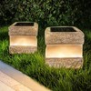 2 Pack Solar Rock Lights Outdoor - Solar Powered Landscape