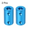 sourcing map 2 Pieces 6 mm to 6 mm Bore