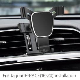 LUNQIN Car Phone Holder for Jaguar F-PACE 2017-2020 SUV SVR Auto Accessories Navigation Bracket Interior Decoration Mobile Cell Phone Mount