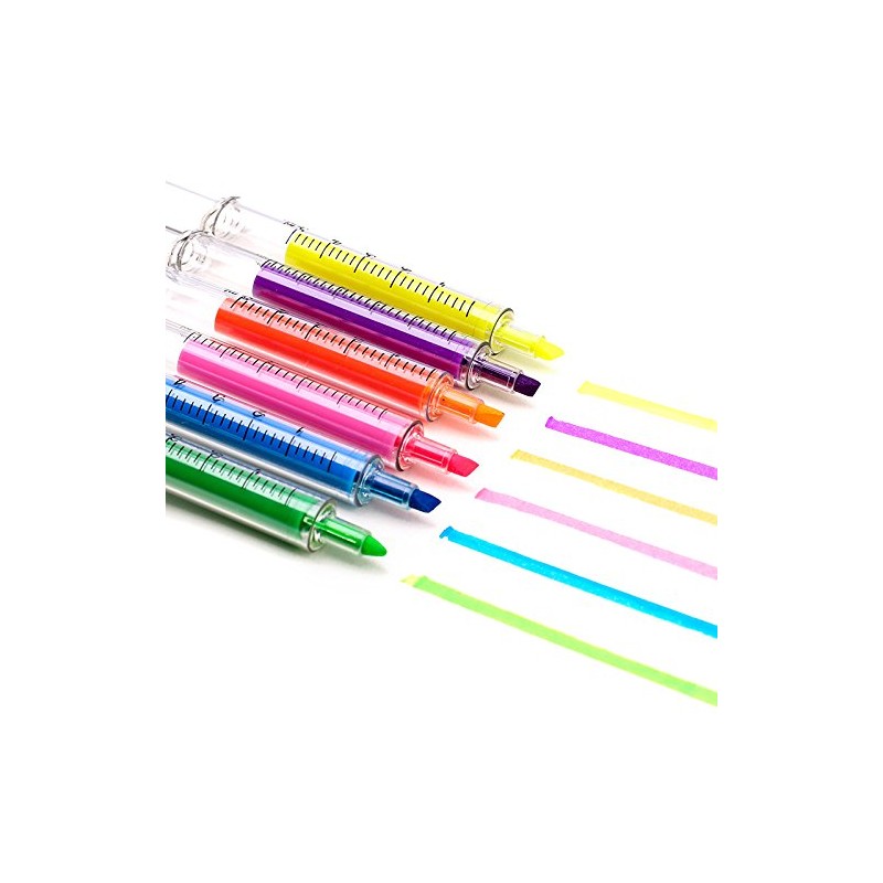 6 Pcs Highlighter Pens Highlighter Pens Stationery Gift for Kids