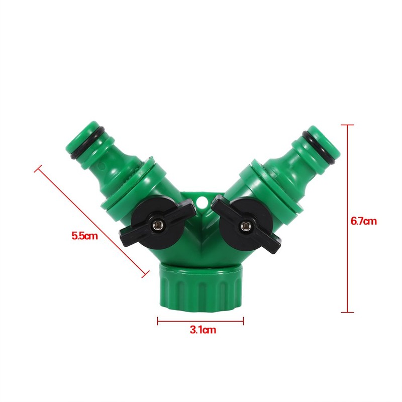 2 Way Hose Splitter Y Hose Connector Drip Irrigation Hose