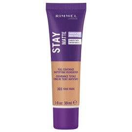 Rimmel London Stay Matte Liquid Mousse - 303 True Nude - Foundation, Lightweight, Shine Control, Oil-Free, 1oz
