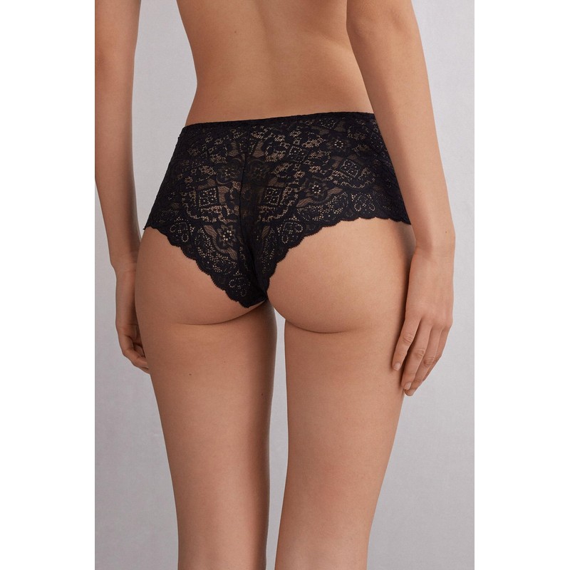 Intimissimi Woman's Lace Hipster in Black, Size M