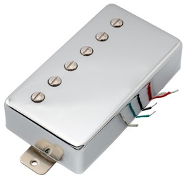 Artec LPA210 Alnico 5 Covered Humbucker Neck Pickup 8.4K for Les Paul Style Electric Guitar, Chrome